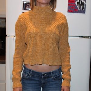 kendall and kylie chunky yellow sweater